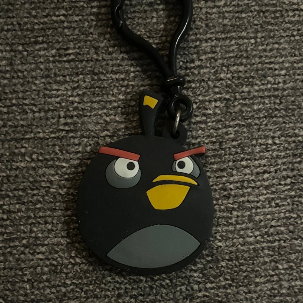Angry Bird Keychain Duo Set - Red and Black